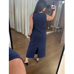 VESTIDO MALHA DE ALGODÃO CELINA - MARINHO