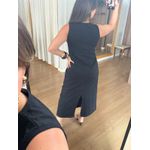 VESTIDO MALHA DE ALGODÃO CELINA - PRETO