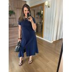 VESTIDO FENDA - MARINHO