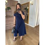 VESTIDO FENDA - MARINHO