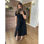 VESTIDO FENDA - PRETO