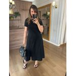 VESTIDO FENDA - PRETO