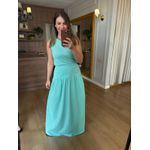 CONJUNTO REGATA E SAIA MALHA DE ALGODÃO CAMILA - VERDE AGUA 