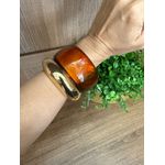 BRACELETES EM RESINA - MARROM