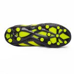 Chuteira em Couro Classic Trave Campo Adulto - Preto/Amarelo Limão