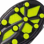 Chuteira em Couro Classic Trave Campo Adulto - Preto/Amarelo Limão