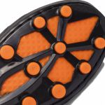 Chuteira de Couro Classic Adulto Trave Campo - Preto/Laranja