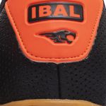 Chuteira de Couro Classic Adulto Sola Futsal de Borracha - Preto/Laranja