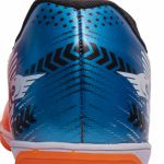 Chuteira Cyclone Futsal Adulto - Laranja Neon/Azul
