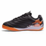 Chuteira Cyclone Futsal Infantil - Preto/laranja
