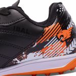 Chuteira Cyclone Society Infantil - Preto/Laranja