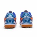 Chuteira Cyclone Society Infantil - Azul/Laranja/Prata