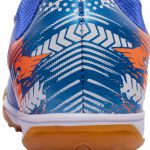 Chuteira Cyclone Society Infantil - Azul/Laranja/Prata