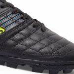 Chuteira Elite Society Adulto - Preto/Azul/Amarelo