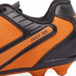 Chuteira Just Go Campo Adulto - Laranja/Preto 