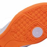 Chuteira Point Futsal Adulto - Branco/Azul/Laranja