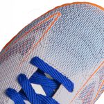 Chuteira Point Futsal Adulto - Branco/Azul/Laranja