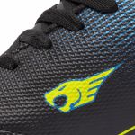 Chuteira Point Society Adulto - Preto/Azul/Amarelo