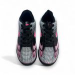 Chuteira Point Society Infantil - Preto/Branco/Pink