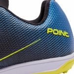 Chuteira Point Society Infantil - Preto/Azul/Amarelo