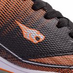 Chuteira Point Society Infantil - Preto/Laranja/Prata