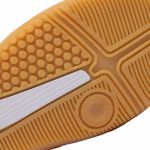 Chuteira Futsal Salt de Couro Solado Costurado - Laranja/Preto