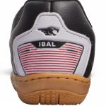 Chuteira Futsal Salt de Couro Solado Costurado - Preto/branco/Vermelho