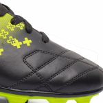 Chuteira Trave Campo SOFT+ Adulto - Preto/Amarelo Neon