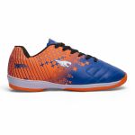 Chuteira Futsal SOFT+ Adulto - Azul/Laranja Neon