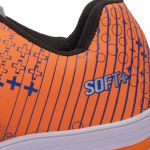 Chuteira Futsal SOFT+ Adulto - Azul/Laranja Neon