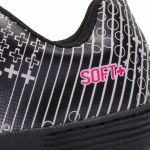 Chuteira Futsal Soft+ Solado Costurado Infantil - Branco/Preto