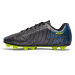  Chuteira Vitaly Campo Adulto - Preto/Azul/Amarelo