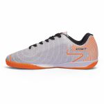  Chuteira Vitaly Futsal Adulto - Branco/Laranja