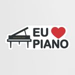 Adesivo Eu Amo Piano Essenfelder