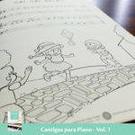 COMBO 3 LIVROS: Cantigas + Partituras Natal + Guia de Escalas