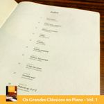 COMBO 3 LIVROS: Os Grandes Clássicos no Piano Vol. 1, 2 e 3