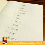 COMBO 4 LIVROS: Os Grandes Clássicos no Piano Vol. 1, 2, 3 e 4