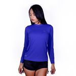 Camiseta Térmica Manga Longa UVA/UVB 50+ DRY - Azul Royal