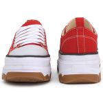 Tênis Cano Baixo Lona Star Vermelho