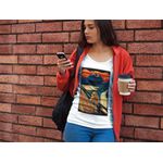 T-shirts Feminina Camiseta Baby Look Quadro