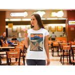 T-shirts Feminina Camiseta Baby Look Quadro