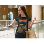 T-shirts Feminina Camiseta Baby Look Quadro