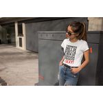 T-shirts Feminina Camiseta Baby Look Frase o Movimento