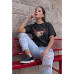 T-shirts Feminina Camiseta Baby Look Crucial