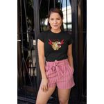 T-shirts Feminina Camiseta Baby Look Crucial