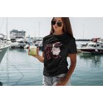 T-shirts Feminina Camiseta Baby Look Just Sit Relax Back