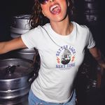 T-shirts Feminina Camiseta Baby Look Better luck