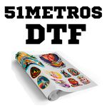 51 Metros Estampa Folha Dtf 100x55