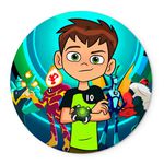 Painel Redondo Abre Fácil Tema Ben 10