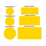 Trio Capas Cilindros Amarelo Liso Veste Fácil C/ Elástico 